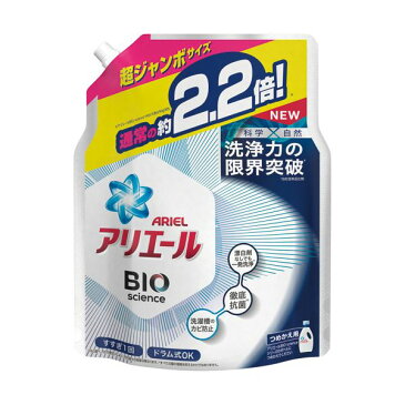 （まとめ）P＆G アリエール バイオサイエンスジェル つめかえ用 超ジャンボ 1520g 1パック 【×3セット】