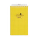 (まとめ) リヒトラブ AQUA DROPsツイストノート(メモサイズ) 125×72mm 8穴 5mm方眼罫 黄 40枚 N-1661-5 1冊 【×30セット】