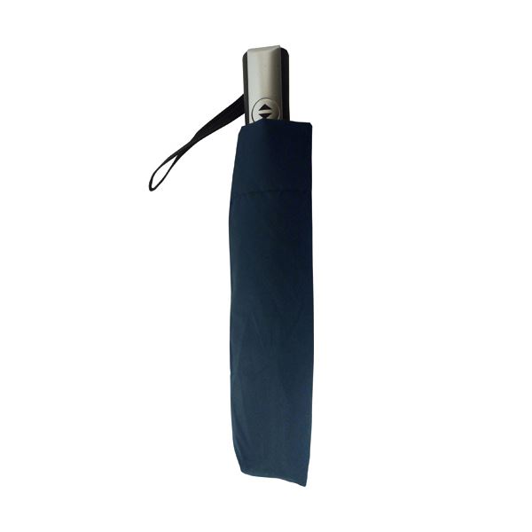 (まとめ)伊藤商店 耐風式自動開閉折りたたみ傘65cm ネイビー NO.2009 1本【×2セット】