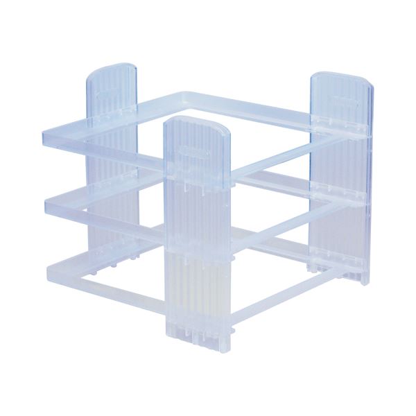 (まとめ) クルーズ レタートレーラック A4タテ型用 3段 クリア LTR-1500TR 1個 【×10セット】
