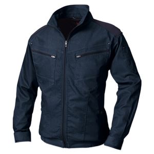 鳳皇 V9502 長袖ブルゾン（ストレッチ） インディゴ 服のみ サイズ3L