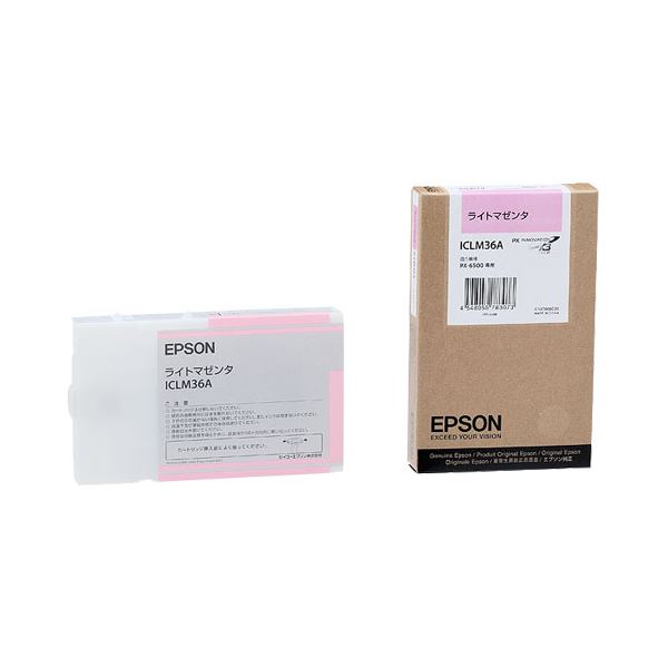 (まとめ) エプソン EPSON PX-P／K3インクカートリッジ ライトマゼンタ 110ml ICLM36A 1個 【×10セット】