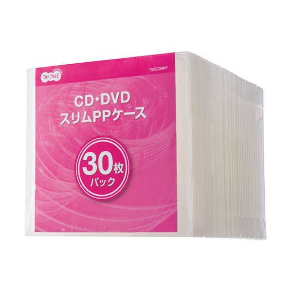 ■商品内容【ご注意事項】・この商品は下記内容×5セットでお届けします。●5mm厚CD・DVDスリムケース。■商品スペック寸法：W142×H125mm色：扉面:透明、収納面:半透明材質：ポリプロピレン収納枚数：1枚厚さ：5mmその他仕様：●質量:31g■送料・配送についての注意事項●本商品の出荷目安は【1 - 5営業日　※土日・祝除く】となります。●お取り寄せ商品のため、稀にご注文入れ違い等により欠品・遅延となる場合がございます。●本商品は仕入元より配送となるため、沖縄・離島への配送はできません。[ TSCC30PP ]