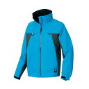 アイトス 全天候型ジャケット3層ミニリップ ブルー×チャコール Sサイズ AZ-56301-006-S 1着