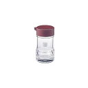 〔3個セット〕 醤油差し 調味料入れ 直径61×高さ113mm 容量150ml レッド 丈夫な仕様 シール付き ノーブル キッチン 台所(3)