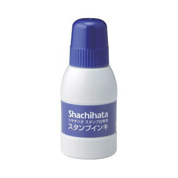 (まとめ) シヤチハタ スタンプ台専用補充インキ 40ml 藍色 SGN-40-B 1個 【×30セット】