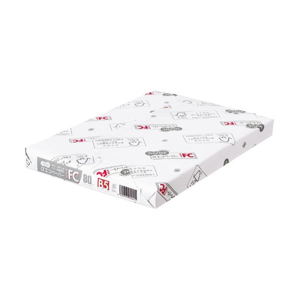 (まとめ) TANOSEE αエコペーパータイプFC B5 標準 80g 1冊(250枚) 【×30セット】