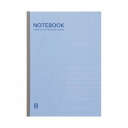 （まとめ）TANOSEE ノートブック セミB5 B罫6mm 40枚 ブルー 1セット（10冊） 【×10セット】