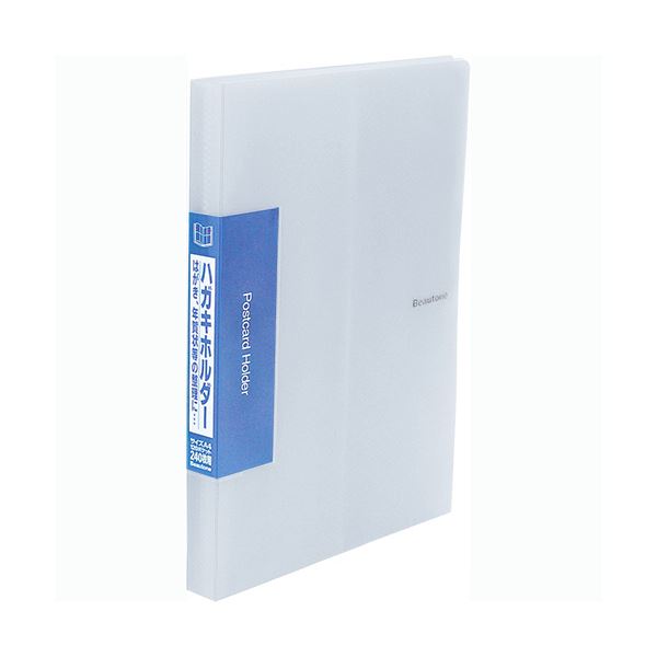 (まとめ) ビュートン ハガキホルダー A4タテ 120ポケット クリヤー NPC-A4-120C 1冊 【×10セット】