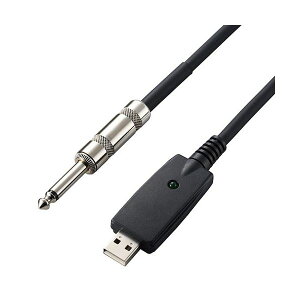 エレコム オーディオインターフェース シールドケーブル USB-φ6.3 5m 楽器用 黒 DH-SHU50BK格安セール