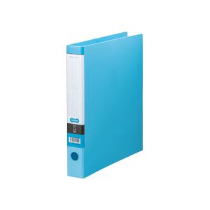 (まとめ) TANOSEE Oリングファイル A4タテ 2穴 250枚収容 背幅44mm ライトブルー 1セット（10冊） 【×5..