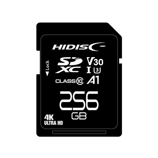 HIDISC SDXCJ[h 256GB CLASS10 UHS-I Speed class3 A1Ή HDSDX256GCL10V30