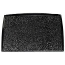 尺1 角わたらせ盆/トレー 【銀彩渕黒SL】 330mm×330mm×13mm 日本製 〔和食 レストラン 店舗 お店〕【代引不可】(3)