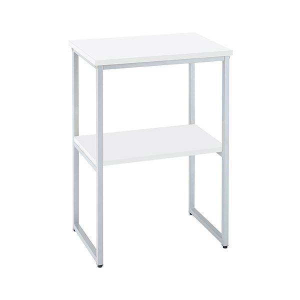 アール・エフ・ヤマカワ コンパクト電話機台 幅500×奥行350×高さ730mm ホワイト RFTC-5073WH 1台 【組..