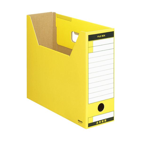 (まとめ) コクヨファイルボックス-FS(Tタイプ) A4ヨコ 背幅102mm 黄 A4-LFT-Y 1冊 【×30セット】