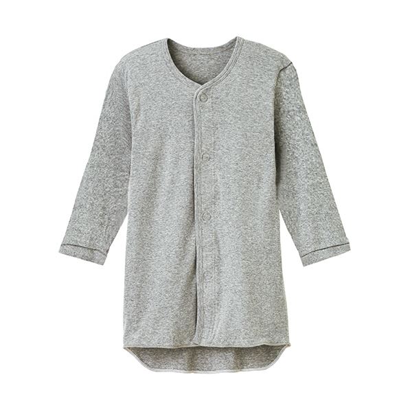 ■サイズ・色違い・関連商品■半袖 婦人用 M ラベンダー■半袖 婦人用 M ホワイト■半袖 婦人用 M ピンクボーダー■半袖 婦人用 L ラベンダー■七分袖 婦人用 M ラベンダー■七分袖 婦人用 L ラベンダー■半袖 紳士用 M ホワイト■半袖 紳士用 L ホワイト■半袖 紳士用 M グレー■半袖 紳士用 L グレー■七分袖 紳士用 M ホワイト■七分袖 紳士用 L ホワイト■七分袖 紳士用 M グレー■七分袖 紳士用 L グレー[当ページ]■半袖 婦人用 L ホワイト■七分袖 婦人用 M ホワイト■七分袖 婦人用 L ホワイト■半袖 婦人用 L ピンクボーダー■七分袖 婦人用 M ピンクボーダー■七分袖 婦人用 L ピンクボーダー■商品内容【ご注意事項】この商品は下記内容×2セットでお届けします。●前開きタイプで着替えが簡単に行えます。また、ワンタッチテープのため、少しの力でラクに開閉が可能です。●脇は縫い目がなく、裾部分も凸凹の少ない縫製のため、肌あたりが優しくなっています。●後身ごろの丈を長くしているため、前かがみや座った時にも背中が出にくくなっています。●名前を記入できるネームタグ付きのため、洗濯後の仕分けがスムーズに行えます。※こちらの商品は、お届け地域によって分納・翌日以降のお届けとなる場合がございます。■商品スペック色：グレーサイズ：Lタイプ：7分袖材質：綿100%対象：男性向け胸囲：96〜104cm■送料・配送についての注意事項●本商品の出荷目安は【1 - 7営業日　※土日・祝除く】となります。●お取り寄せ商品のため、稀にご注文入れ違い等により欠品・遅延となる場合がございます。●本商品は仕入元より配送となるため、沖縄・離島への配送はできません。[ 74812 ]