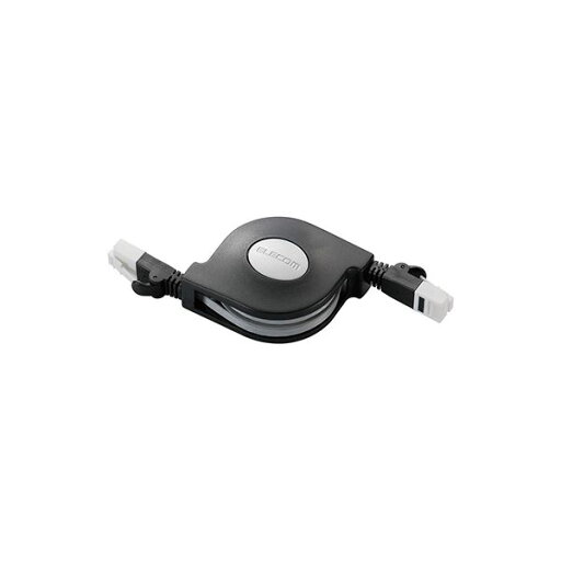 【5個セット】エレコム LANケーブル/CAT6/爪折れ防止/巻取/2.5m/ブラック LD-MCTGT/BK2X5 【5個セット】エレコム LANケーブル/CAT6/爪折れ防止/巻取/2.5m/ブラック LD-MCTGT/BK2X5