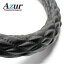 Azur ハンドルカバー スーパードルフィン（S60.12-H4.6） ステアリングカバー ソフトレザーブラック 3L（外径約49-50cm） XS59A24A-3L