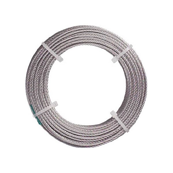 (まとめ) TRUSCO ナイロン被覆ステンレスワイヤロープ 1.5mm×20m CWC-15S20 1巻 【×3セット】