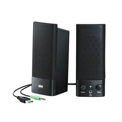サンワサプライ USB電源マルチメディアスピーカー MM-SPL2NU3 サンワサプライ USB電源マルチメディアスピーカー MM-SPL2NU3