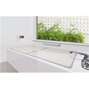 〔4個セット〕 組み合せ 風呂ふた 2枚組 組み合わせサイズ（約）:幅73×長さ148cm