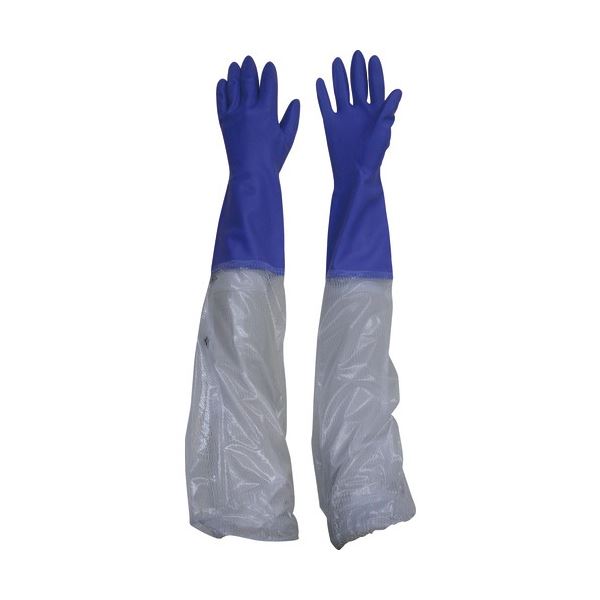 (まとめ) 東和コーポレーション ビニスター 腕カバー付 フルール あつ手 M バイオレット 721-V-M 1双 【×5セット】