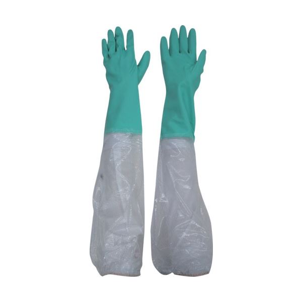 (まとめ) 東和コーポレーション ビニスター 腕カバー付 フルール あつ手 L グリーン 721-G-L 1双 【×5セット】