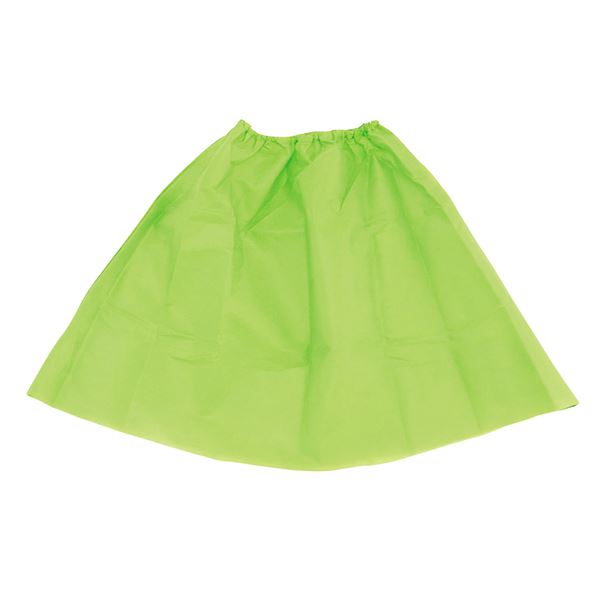 （まとめ）衣装ベース マント・スカート 黄緑【×10セット】