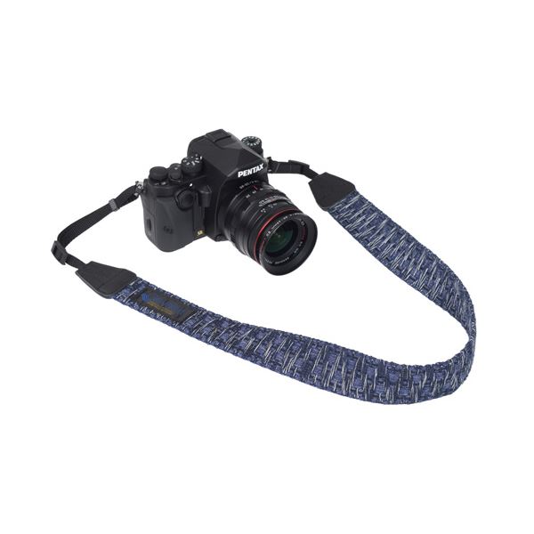 エツミ Gevaert カメラストラップ アースシャギー ネイビー VGV-008