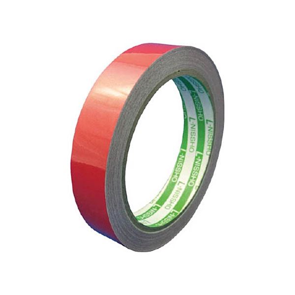 (まとめ) ニットウ エル日昌 再帰反射テープ 20mm×10m 赤 HT-20R 1巻 【×5セット】(4)