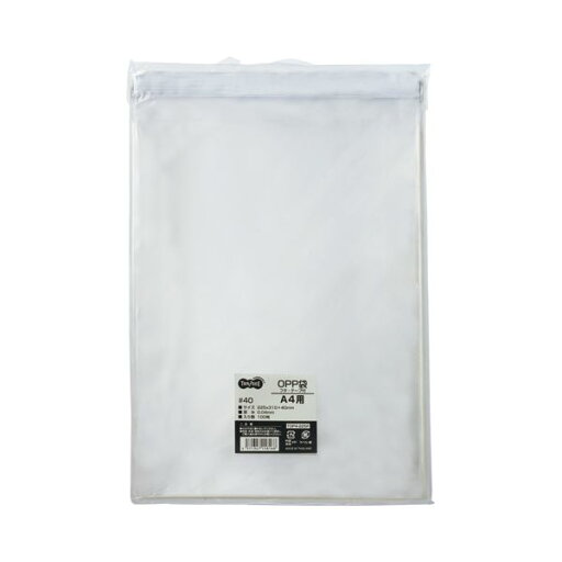 (まとめ) TANOSEE OPP袋 フタ・テープ付 A4用 225×310+40mm 1セット(500枚:100枚×5パック) 【×5セット】 (まとめ) TANOSEE OPP袋 フタ・テープ付 A4用 225×310+40mm 1セット(500枚:100枚×5パック) 【×5セット】