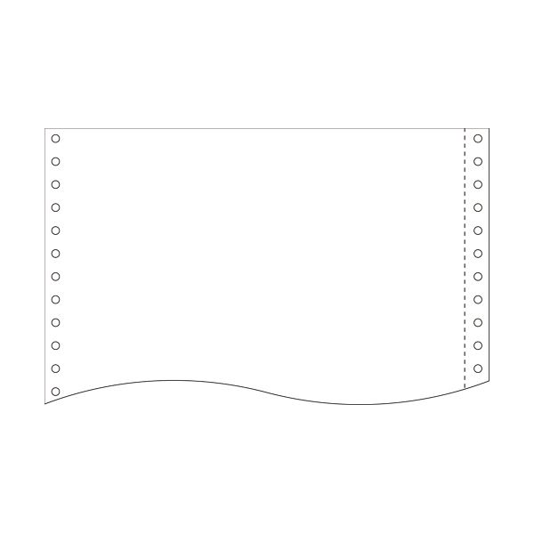 （まとめ）小林クリエイト 再生紙フォーム古紙70% 15×11インチ 白紙・1P R1511B-N 1箱(2000折) 【×2セット】