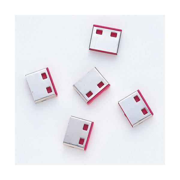 (まとめ)サンワサプライSL-46-R用取付け部品 レッド SL-46ROP 1パック(5個)【×3セット】