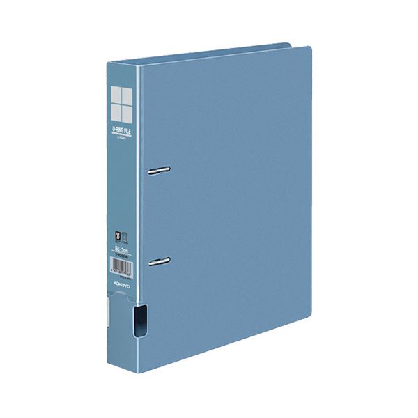 （まとめ）コクヨ DリングファイルS型再生PP表紙 B5タテ 2穴 300枚収容 背幅45mm 青 フ-FD431NB 1冊 【..