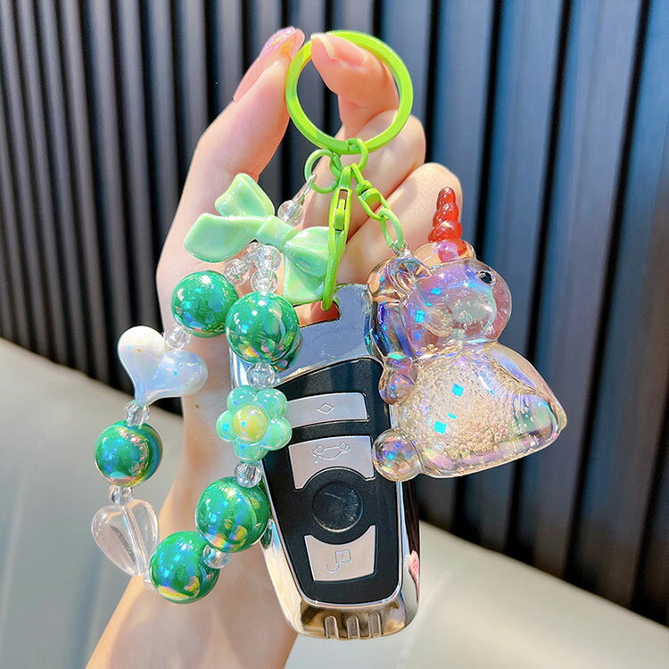 キーホルダー ユニコーン 韓国雑貨 かわいい クリスタル キーチェーン 携帯ストラップ キーリング 飾り 雑貨 小物 フィギュア プレゼント 景品 キャラクター...