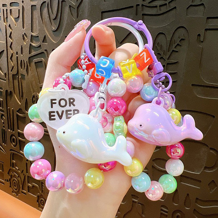 キーホルダー イルカ 韓国雑貨 かわいい クジラ キーチェーン クリスタル 携帯ストラップ キーリング 飾り 雑貨小物 フィギュア プレゼント おしゃれ 誕生日...