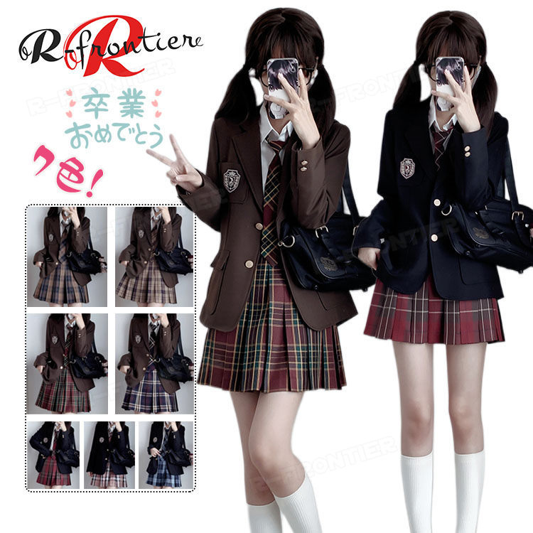 【スーパーSALE!】★7色展開 卒業式 スーツ 女の子 150 160 小学生 なんちゃって制服 セット 卒業式 小学校女子 卒服 女の子 中学生 高校生 フ...