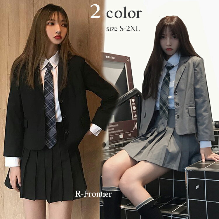 500円OFFクーポン★即納あり 卒業式 スーツ 女の子 大きいサイズ 卒服 韓国 制服 卒服 女の子 フォーマル スーツ プレザー 子供服 チェック柄 入学式 スーツ 女の子 小学校 ピアノ発表会 プレザー スーツ 4点セット ジャケット ブラウス スカート ネクタイ S M L LL 送料無料