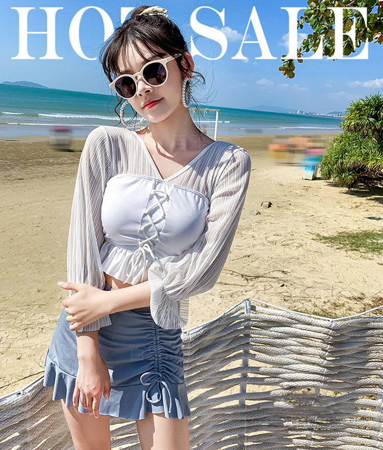 水着 高校生 中学生 水着 韓国 高校生 可愛い タンキニ 水着 レディース 体型カバー 長袖シャツ 水着 レディース 2点セット 体型カバー セパレート 水着 韓国 高校生 女の子 小胸にもぴったり 露出控えめ 夏 中学生 ビーチウェア オーバーサイズ 60キロ以下