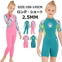 【500-300円クーポン】ウェットスーツ 子供用 女の子 2.5mm フルスーツ ウェットスーツ 防寒 ショート ロング ウェットスーツ キッズ 子ども用 女...