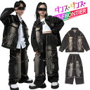 キッズ ダンス衣装 デニム セットアップ 長袖 ジャケット デニムパンツ ジーンズ コート ゆったり k-pop 衣装 ダンスセット韓国 女の子 男の子 ヒップホップ ジャズ チアダンス ダンス発表会 ステージ衣装 HIPHOP 応援団 イベント 運動会 演出服 団体服 120 180