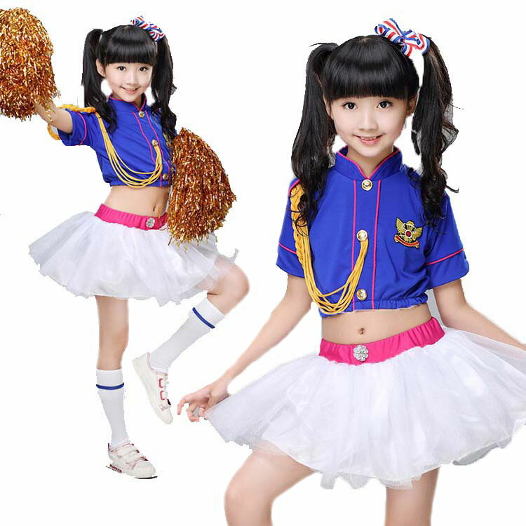 チアガール 女の子 キッズダンス衣装 セットアップ キッズ ダンス へそ出し トップス スカート チアダンス ガールズ 衣装 キッズ 女の子 男の子 発表会 ショート丈 白パンツ キッズ ダンス衣装 チア 演出服 応援団 キッズダンス