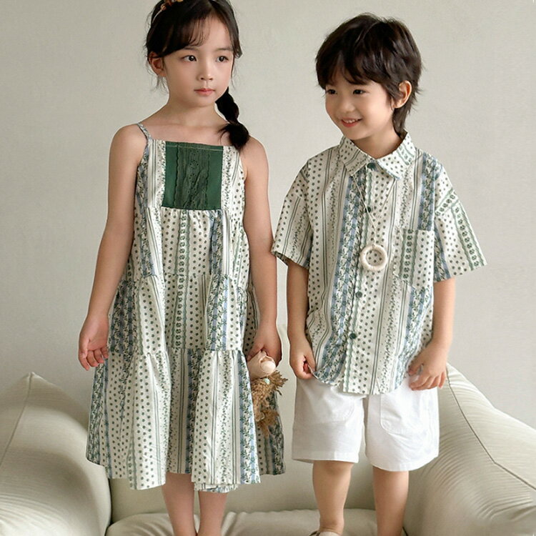 兄妹 お揃い 子供服 姉弟 お揃い リンクコーデ 親子 セット 親子ペア ワンピース 縞柄 花柄 親子 ペアルック tシャツ 半袖 パンツ 親子 ペアtシャツ グリーン パパ 親子コーデ 親子 おそろい ピーチ 海旅行 春 夏 カップルペア 子供服 tシャツ 記念日 プレゼント 90cm 175cm