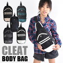 【送料無料】CLEAT ボディバッグ キッズ ワンショルダーバッグ こども 男の子 女の子 レディース ジュニア 男の子 女の子 子供 用 女子 かわいい 斜めがけ バッグ 斜め掛け 小さめ ポケット 付き ショルダー紐 小学生 中学生 ワン ショルダーバッグ 軽量 黒 大容量