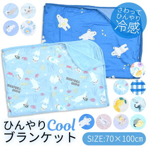 【楽天スーパーSALE 35%OFF 送料無料】ひんやりブランケット ひんやりCOOLブランケット 冷感 ブランケット 接触冷感 70×100cm ひざ掛け 夏用 ひざ掛け 車 ひんやり 夏用 ブランケット タオルケット レディース 冷感ブランケット 子供 ベビーカー お昼寝 保育園