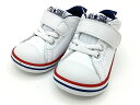 【Converse】MINI ALL STAR N V-1 7SD370 WHITE/TRICO ミニ　オールスター　N V-1　ホワイト/トリコ ベビー スニーカー コンバース 出産祝い 誕生日 ギフト プレゼント