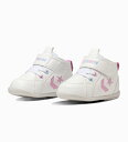 【Converse】MINI INCHSTAR WHITE/PINK/SAX コンバース ミニインチスター ホワイト/ピンク/サックス ミドルカット ミニ インチスター スニーカー ハイカット キッズ ジュニア 白 ベビー ホワイト スニーカー ファーストシューズ