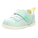 【moonstar】CARROT CR B141 MINT ミント ムーンスター キャロット 子供靴 ベビー シューズ 女の子 ファーストシューズ うさぎ リボン チューリップ 花柄