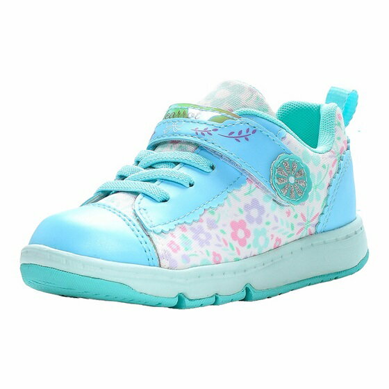 【moonstar】CARROT CR C2339 MINT ムーンスター キャロット 子供靴 キッズ スニーカー ミント 抗菌防臭 女の子 花柄 かわいい シ...