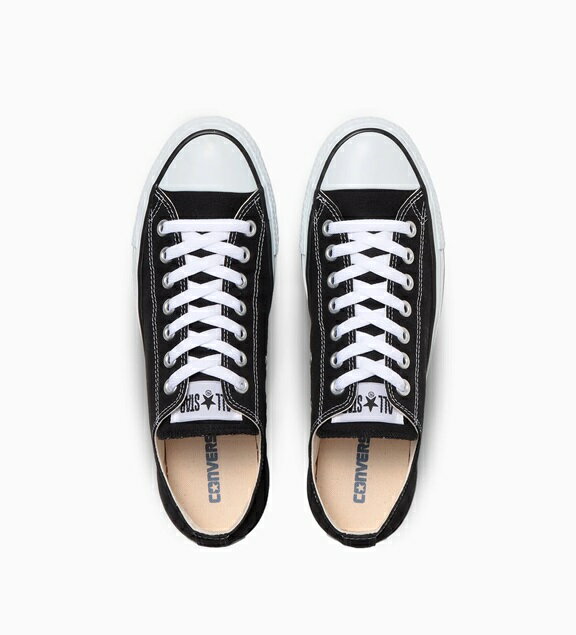 【SALE】【CONVERSE】CANVAS ALL STAR OX M9166 BLACK コンバース キャンバス オールスター OX ブラック ローカット 定番コアカラー レディース メンズ スニーカー JPN 正規品 大人靴